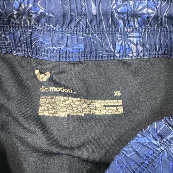 All in Motion Athletic Shorts Blue XS J3 - Picture 2 of 2